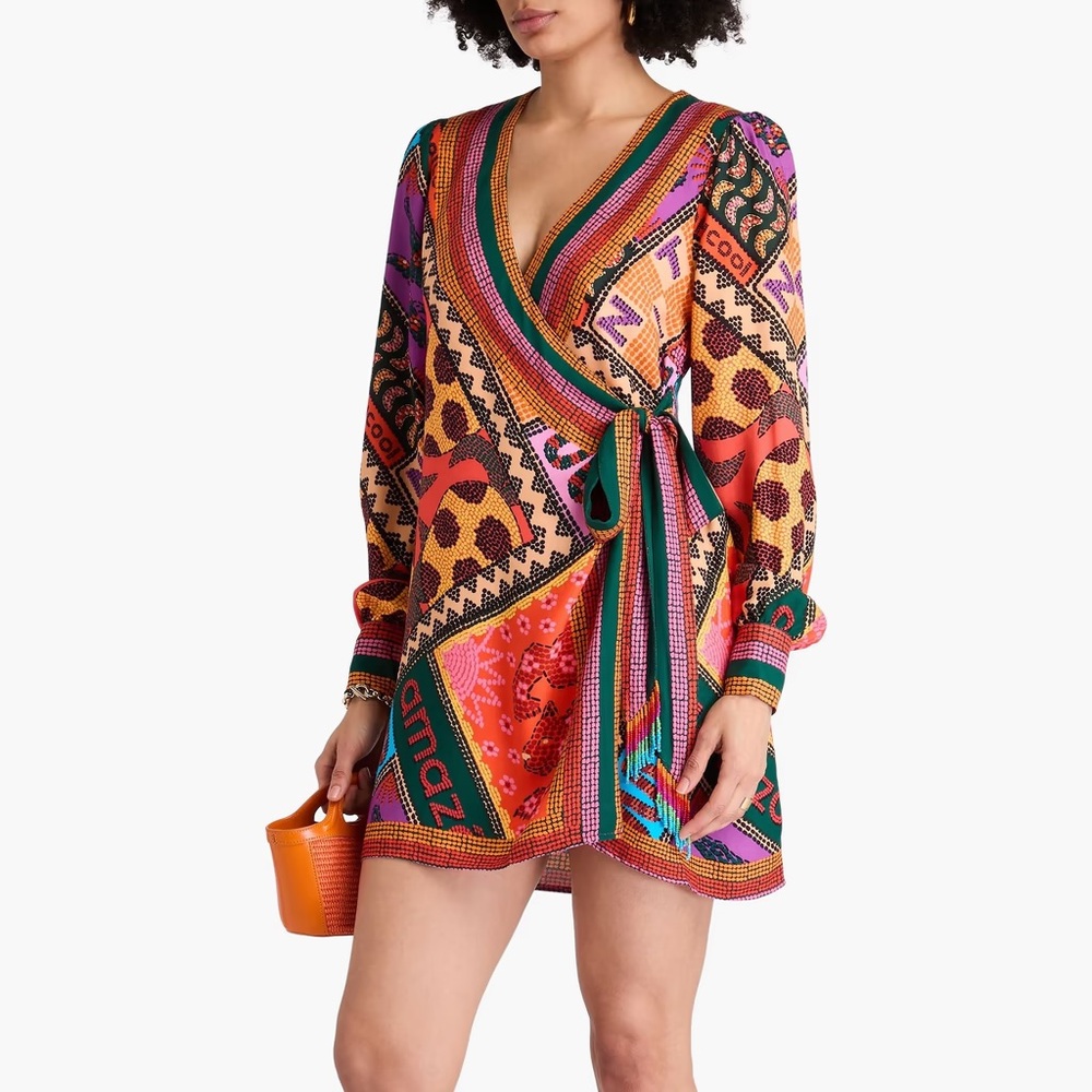 FARM Rio Multicolor Patterned Mini Dress